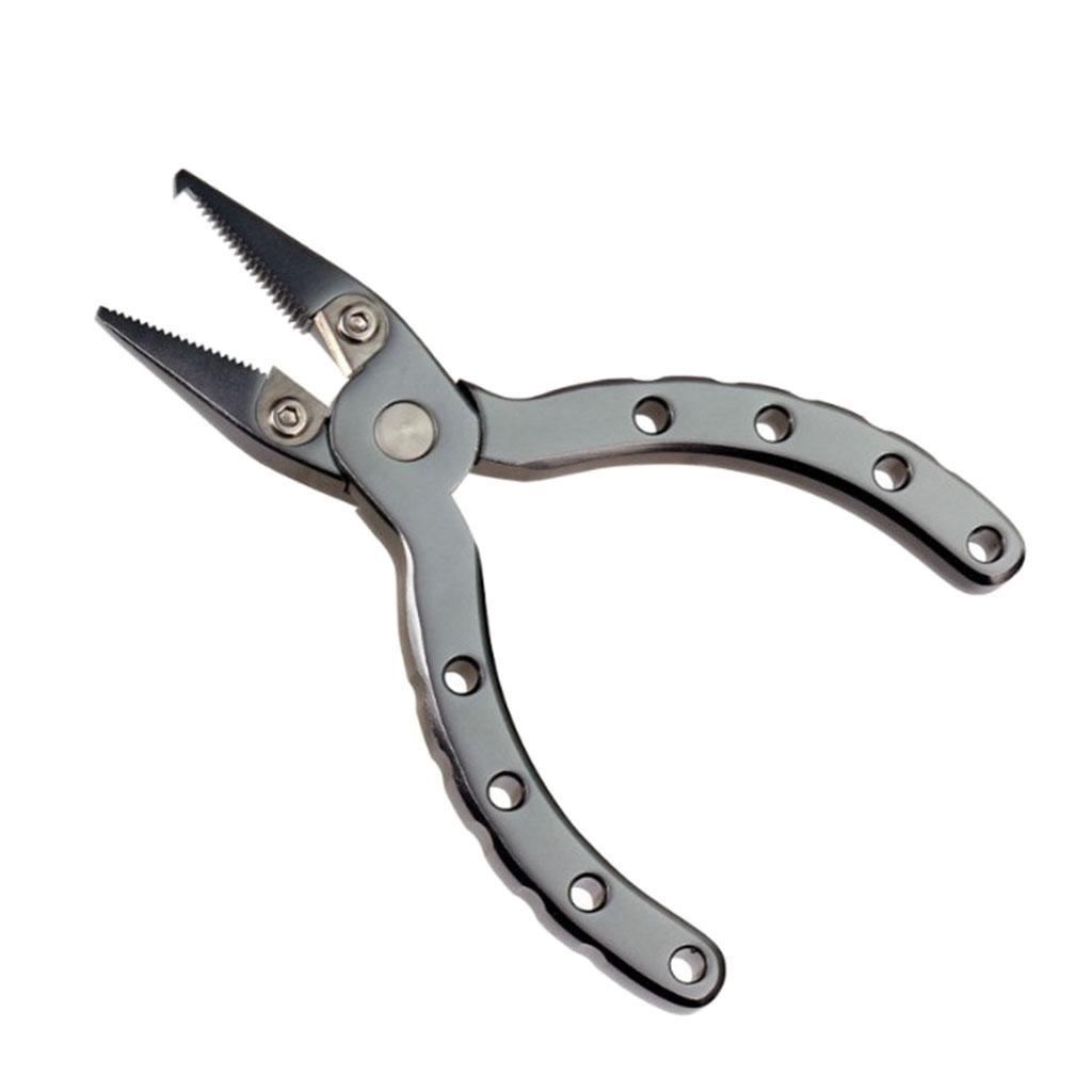Fishing Plier with Tungsten Steel Cutter Split Hook