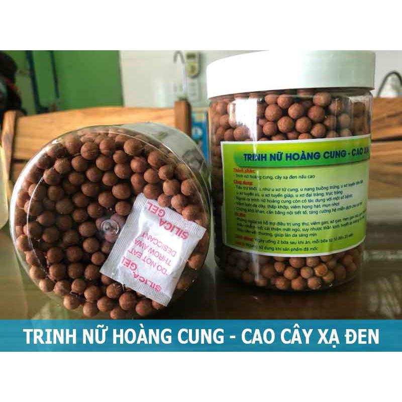 HỦ 500 GRAM Viên trinh nữ hoàng cung cao xạ đen. .(