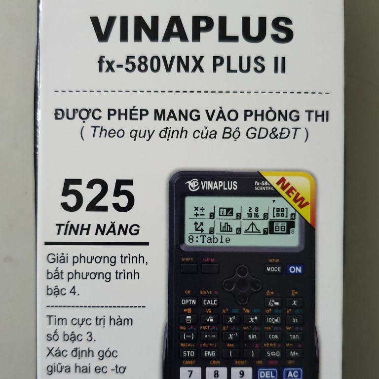 Máy tính khoa học Vinaplus fx-580VNX PlusII Black