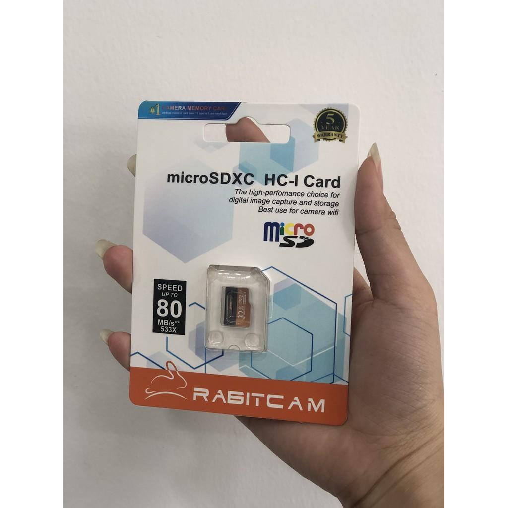 Thẻ nhớ RABITCAM 32GB dùng tốt cho Camera