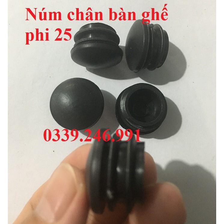 5 chiếc phi 25_bịt trong, chân đế, chụp cao su, nhựa có ren bọc chân bàn ghế ( hàng xuất khẩu)