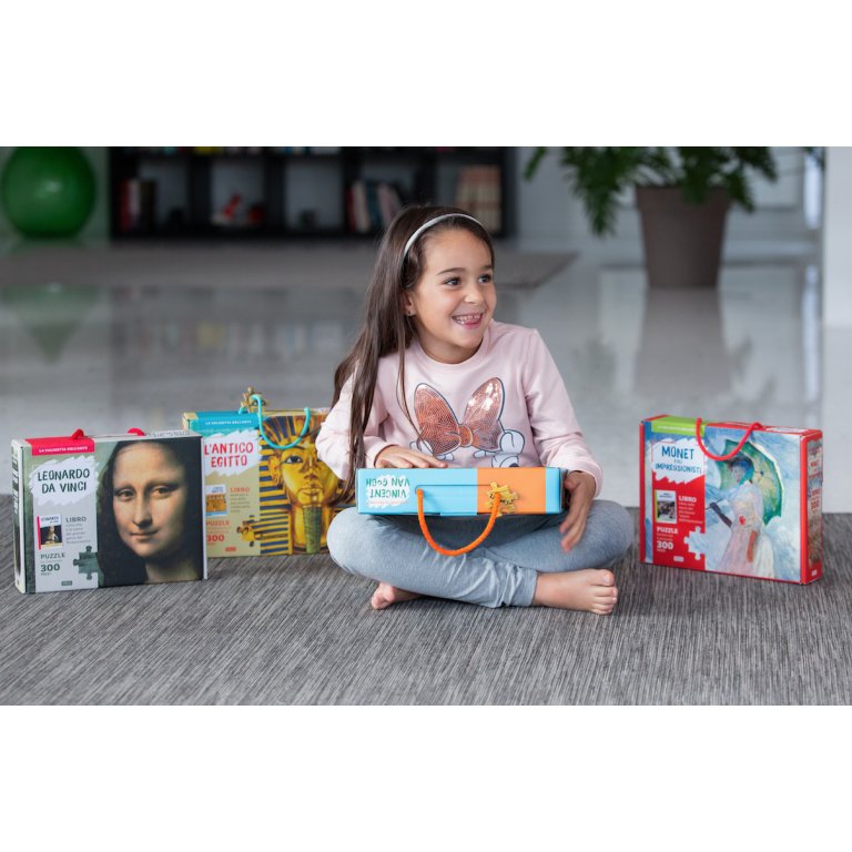 Bộ Tranh Ghép Hình 300 Pcs kèm sách - Art Treasures - Leonardo Da Vinci: Mona Lisa