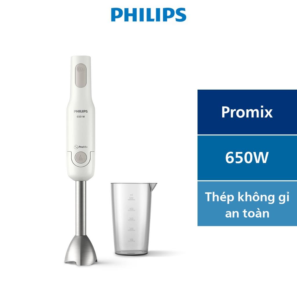 Máy xay sinh tố cầm tay Philips HR2534, 450w - Xay cháo nguội, cháo nóng, rau củ, sinh tố, Hàng Chính Hãng