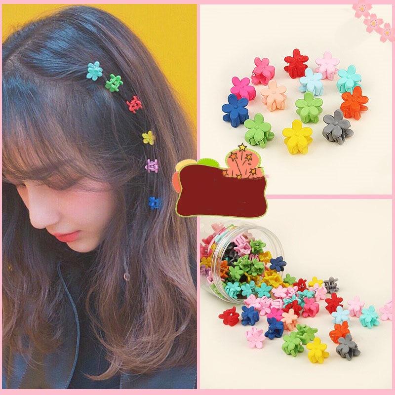 Set 10 kẹp tròn nhỏ xinh sắc màu dễ thương cá tính Tatitava