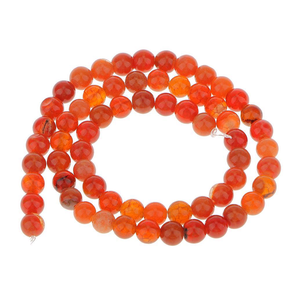 6mm  Fire Agate Round Gemstone Loose Beads 15 Inch