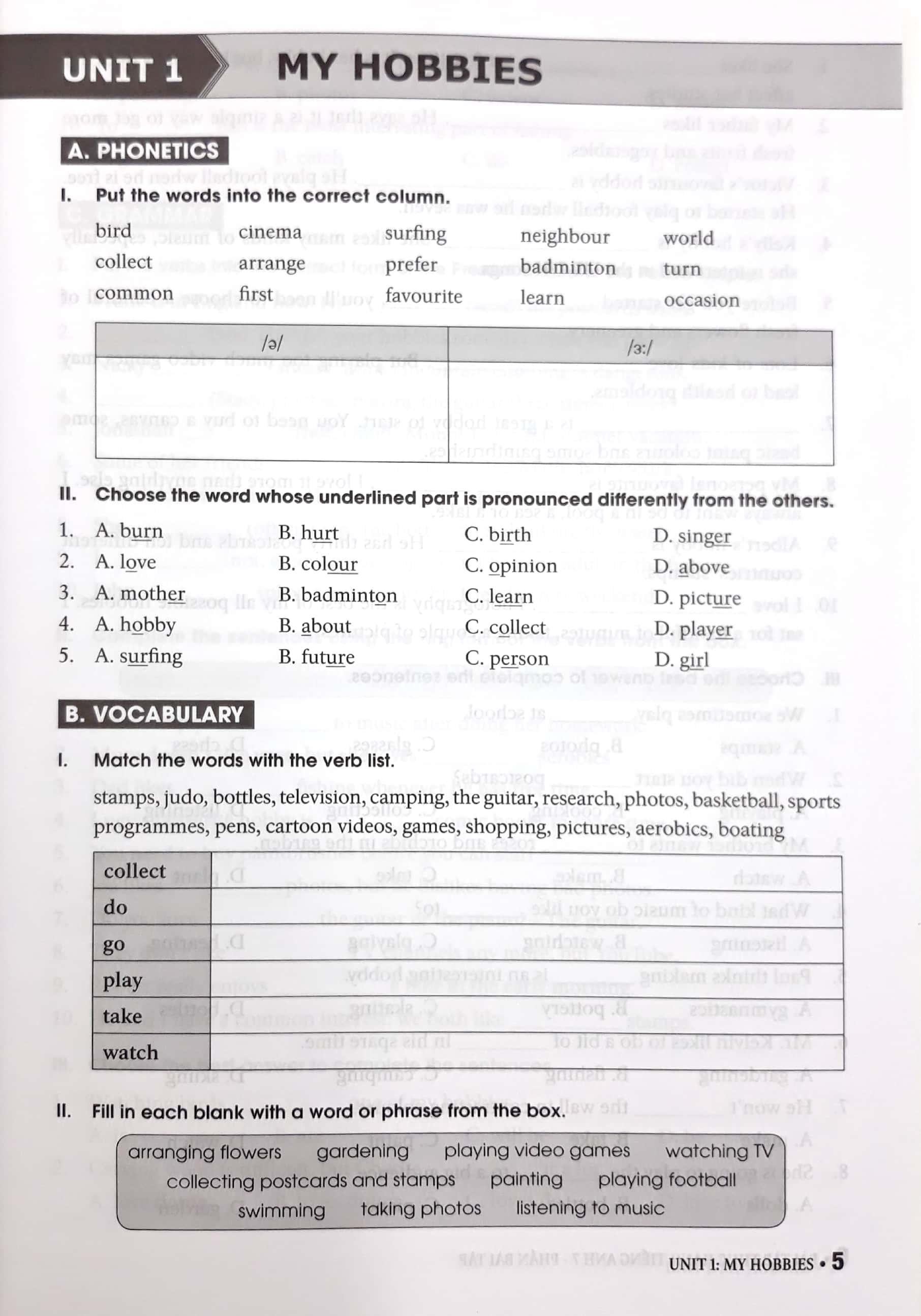 Bài Tập Thực Hành Tiếng Anh Lớp 7 (Có Đáp Án)(Theo Chương Trình Mới Của Bộ GD&ĐT)