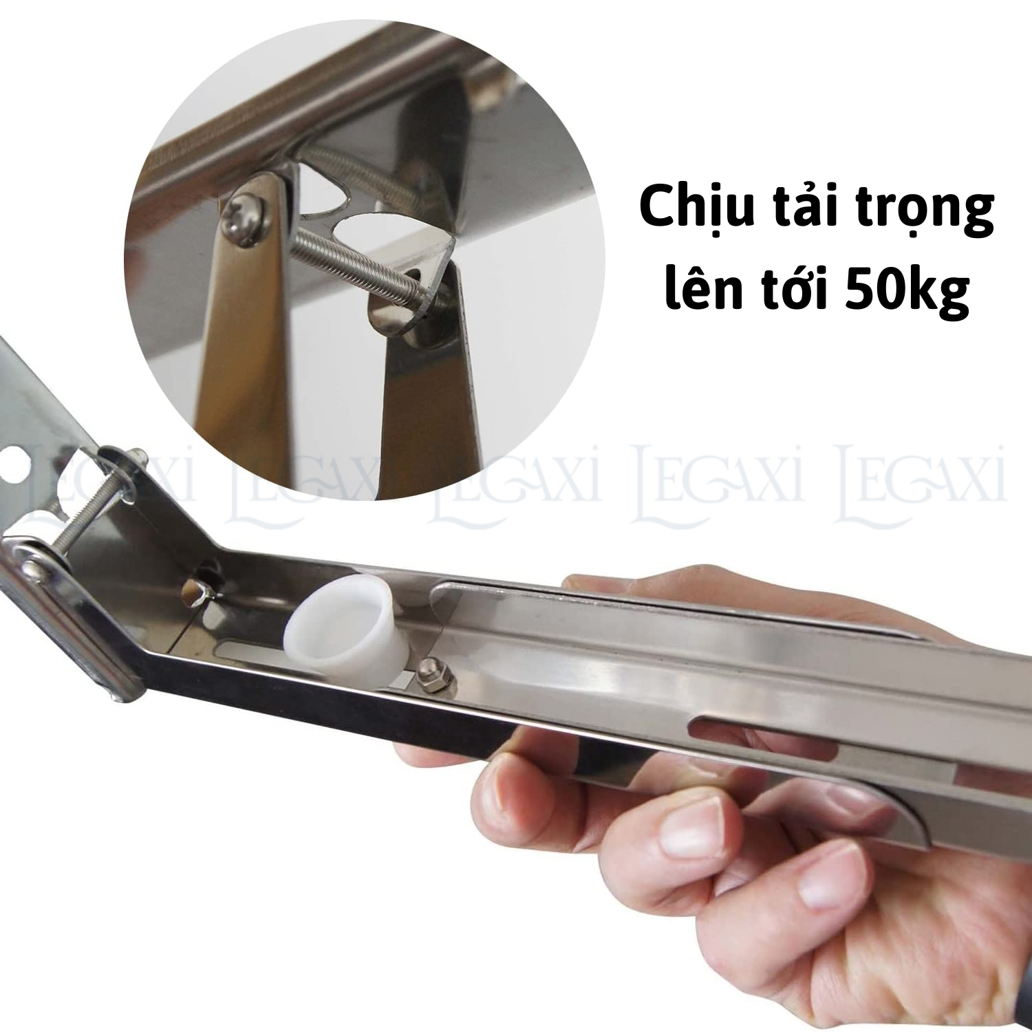 Giá đỡ lò vi sóng kim loại INOX không gỉ gấp gọn nhà bếp kệ treo lò nướng wifi ổ điện Legaxi