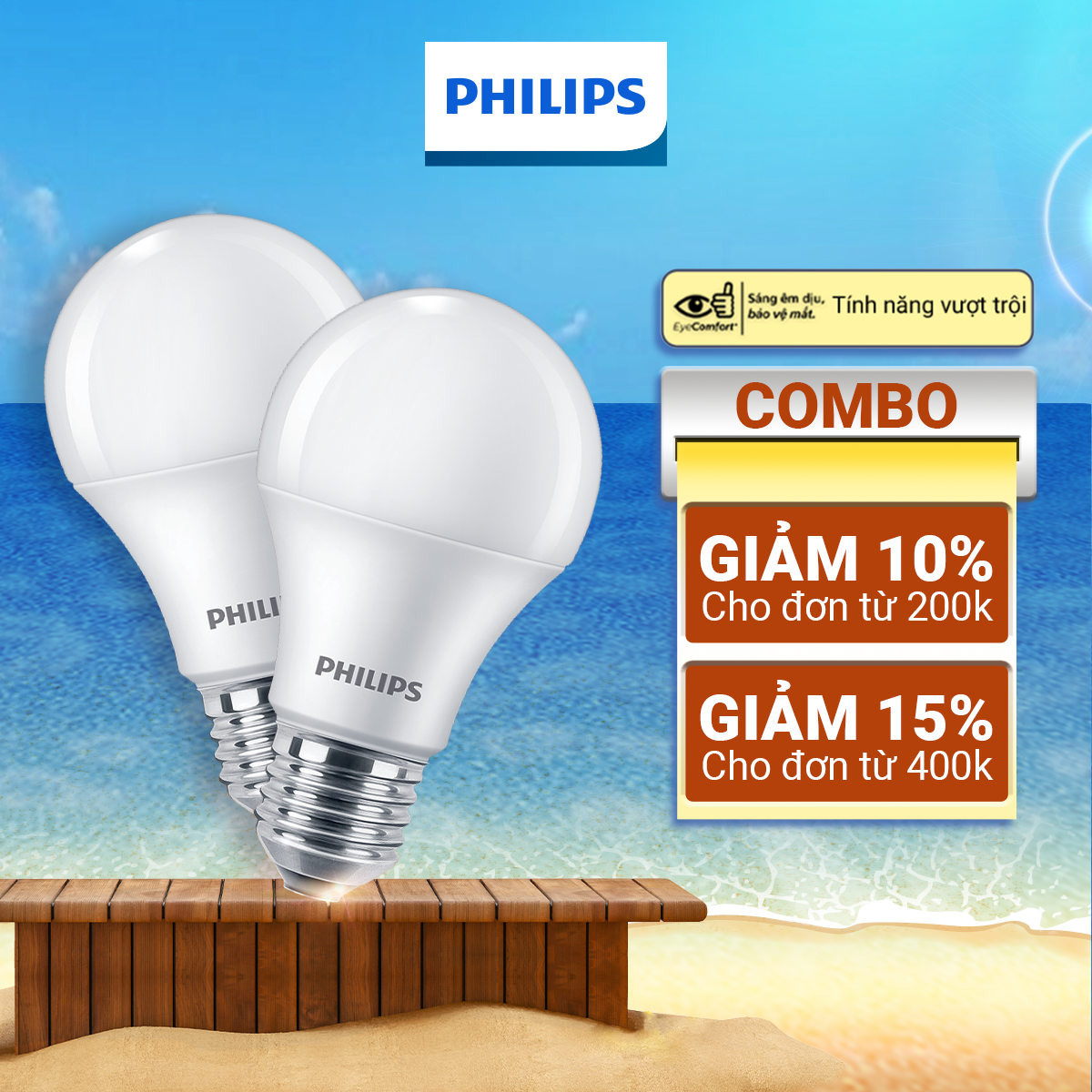 Hình ảnh Bóng đèn PHILIPS LED BULB đôi A60 - Công suất (7W, 9W, 11W)