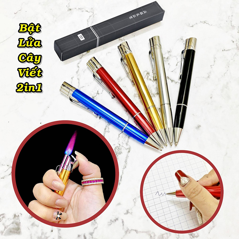Bật Lửa Khè Cây Viết 2in1 – Xài Gas
