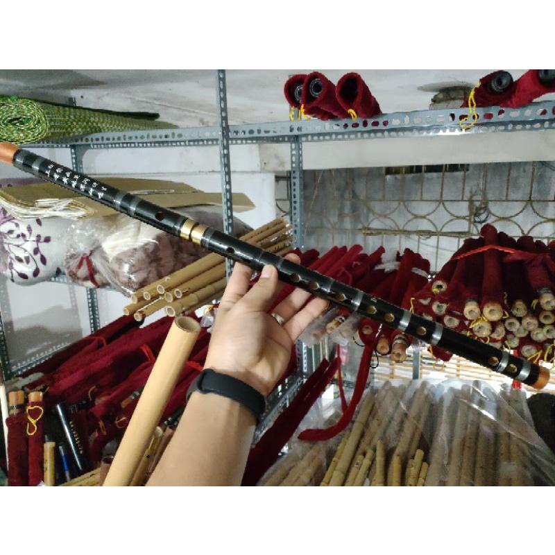 Sáo Dizi đen khớp đồng Cao Cấp