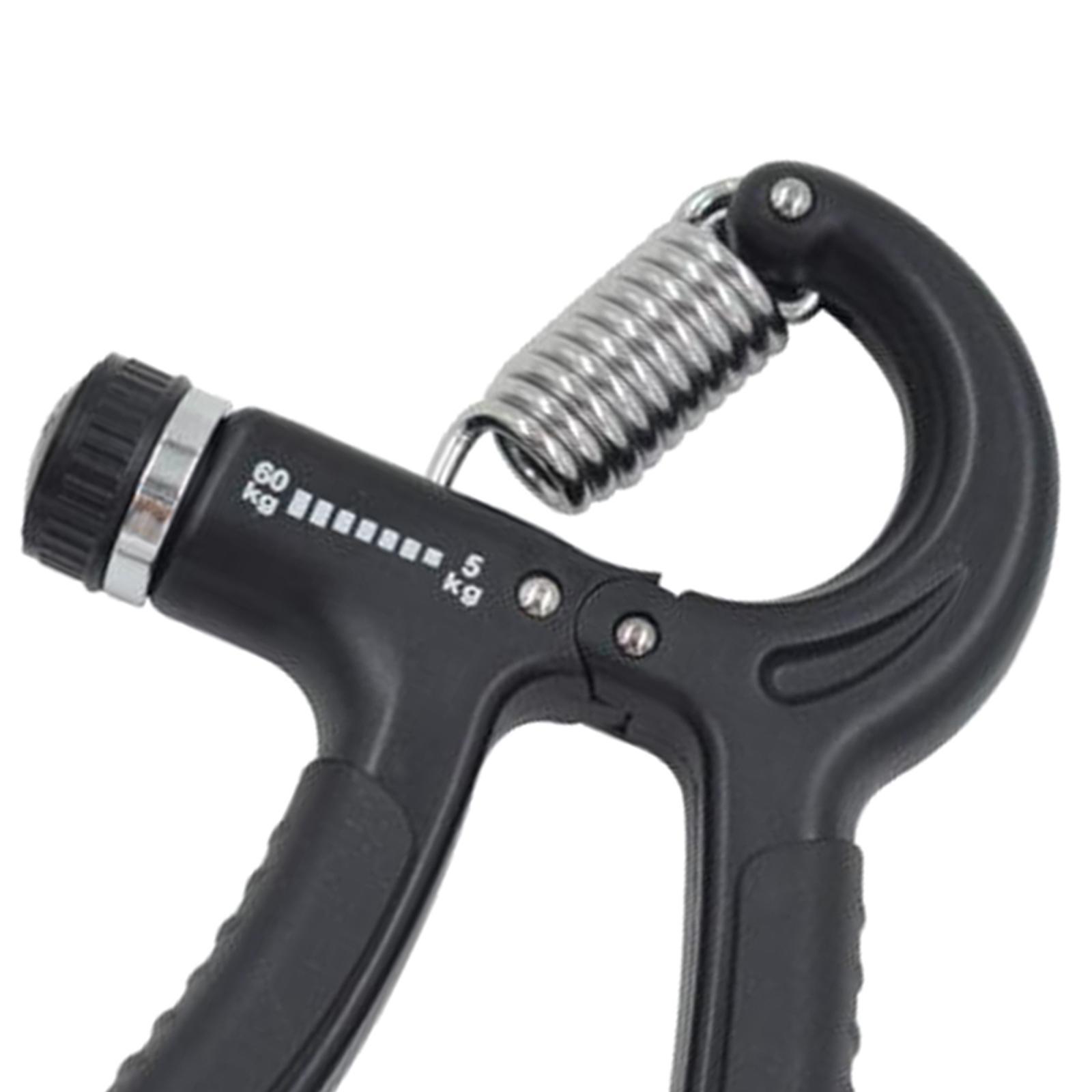 Hand Grip Strengthener Adjustable Wrist Forearm Gripper Exercise Black