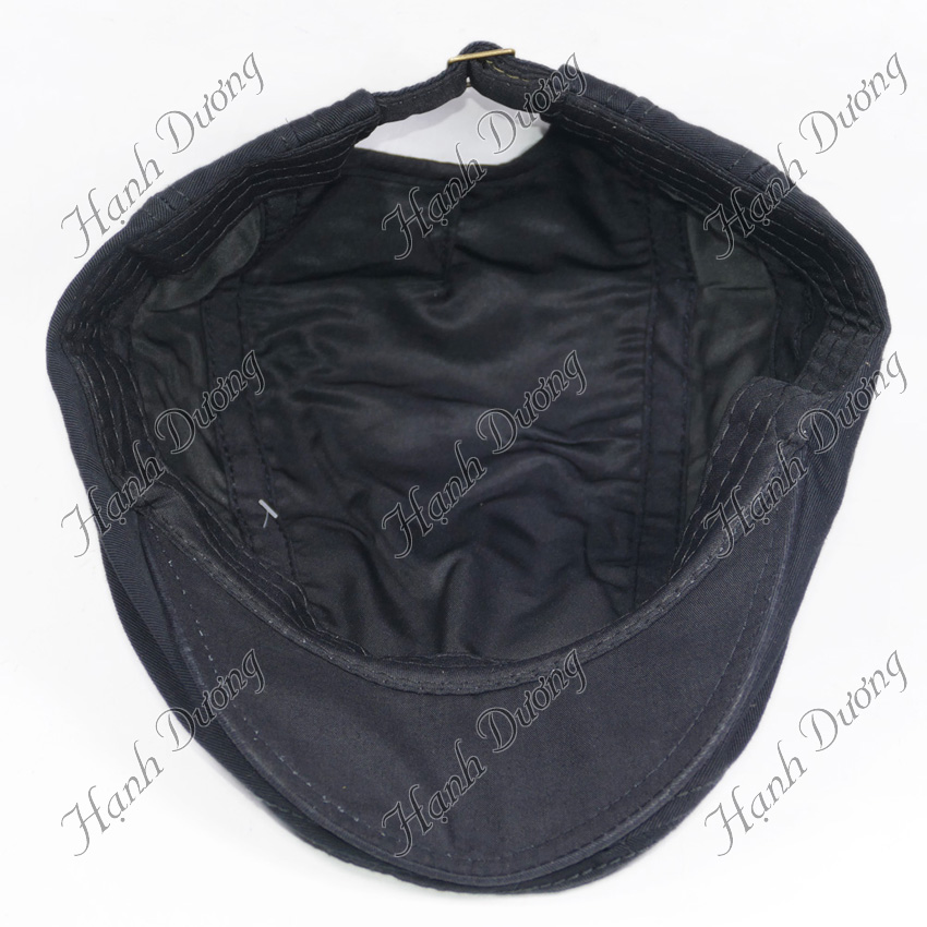 Nón beret nam mũ mỏ vịt người lớn, nón bê rê nam trơn không thêu logo, chất liệu vải kaki 2 lớp bền đẹp - Hạnh Dương