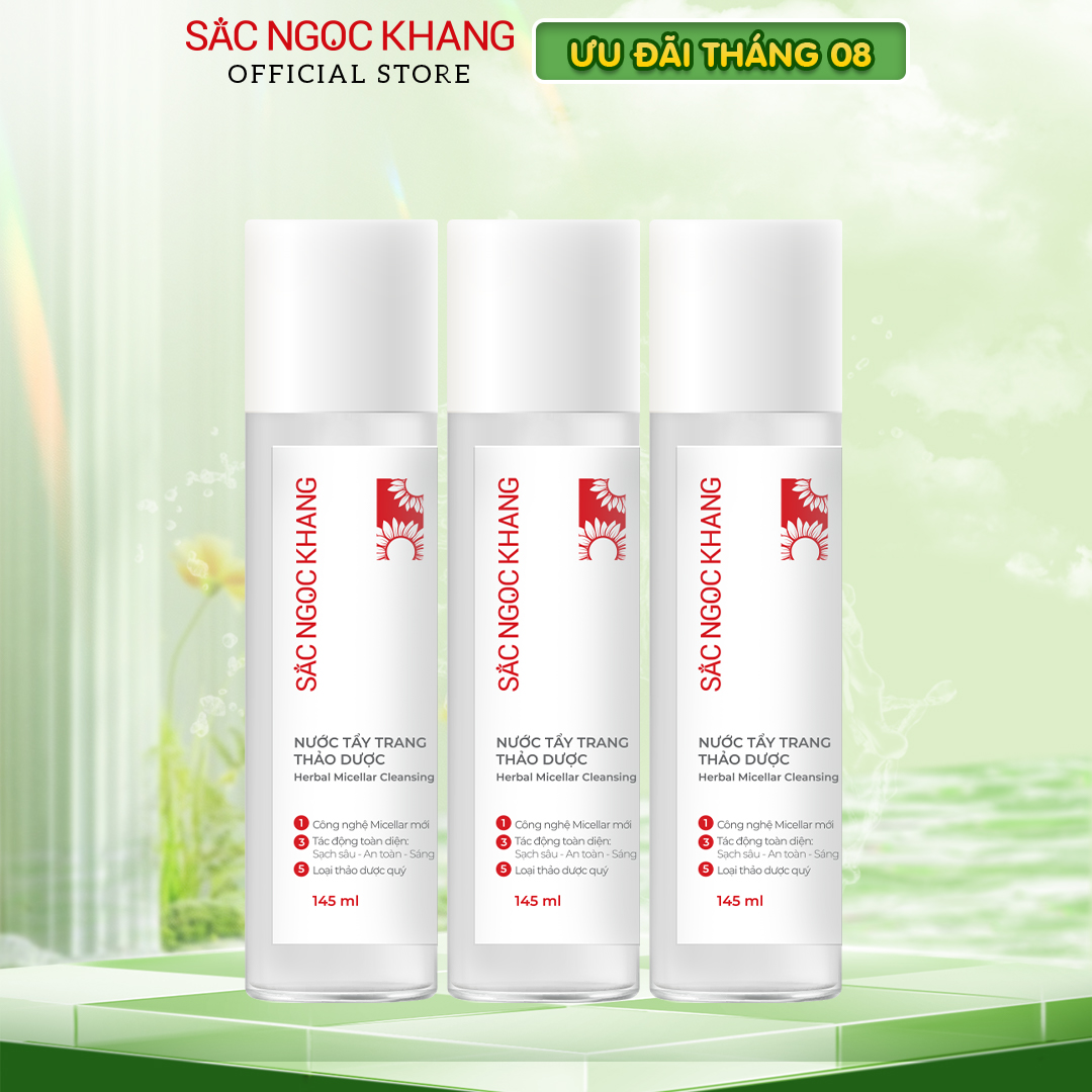 Combo 3 nước tẩy trang Sắc Ngọc Khang 145ml