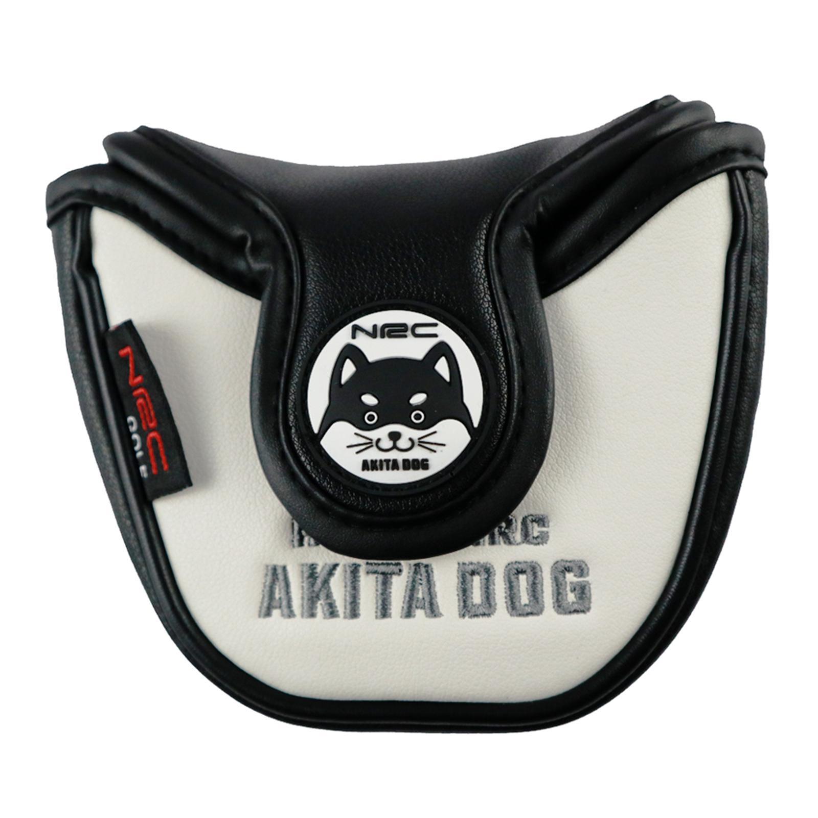 Cute Design Golf Club Mallet Putter Head Cover  Clubs Headcover,  White