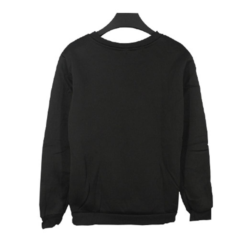 Mens Sweatshirt Plain Fleece Sweat Top Pullover Crew Neck