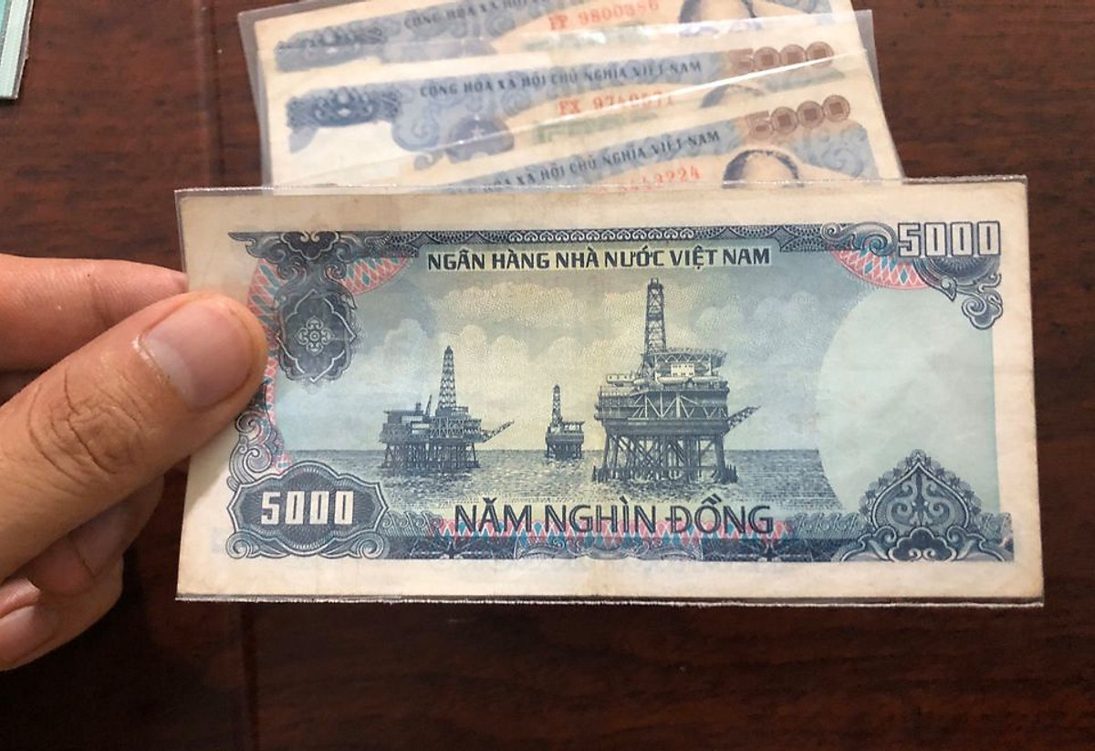 Tờ 5000 đồng Việt Nam 1987, tiền cổ thời bao cấp lưu hành trong thời gian rất ngắn - Chất lượng như hình, Tiền xưa thật 100%