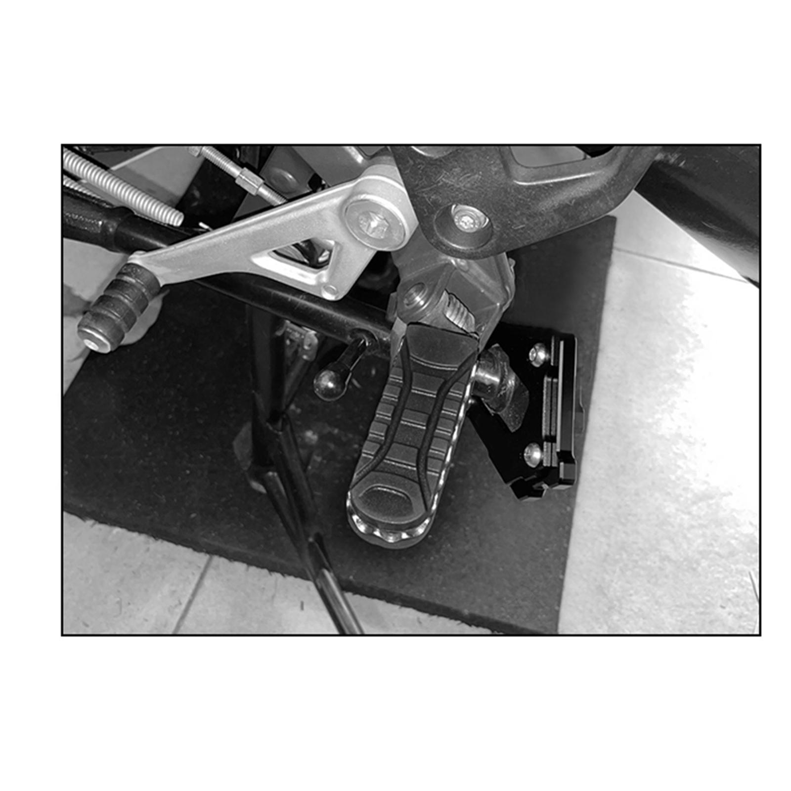 2Pcs Motorcycle Front Footrest Rubber Foot Pegs Foot Pedals for LC Adv F850GS F750GS Replacement Easy Installation