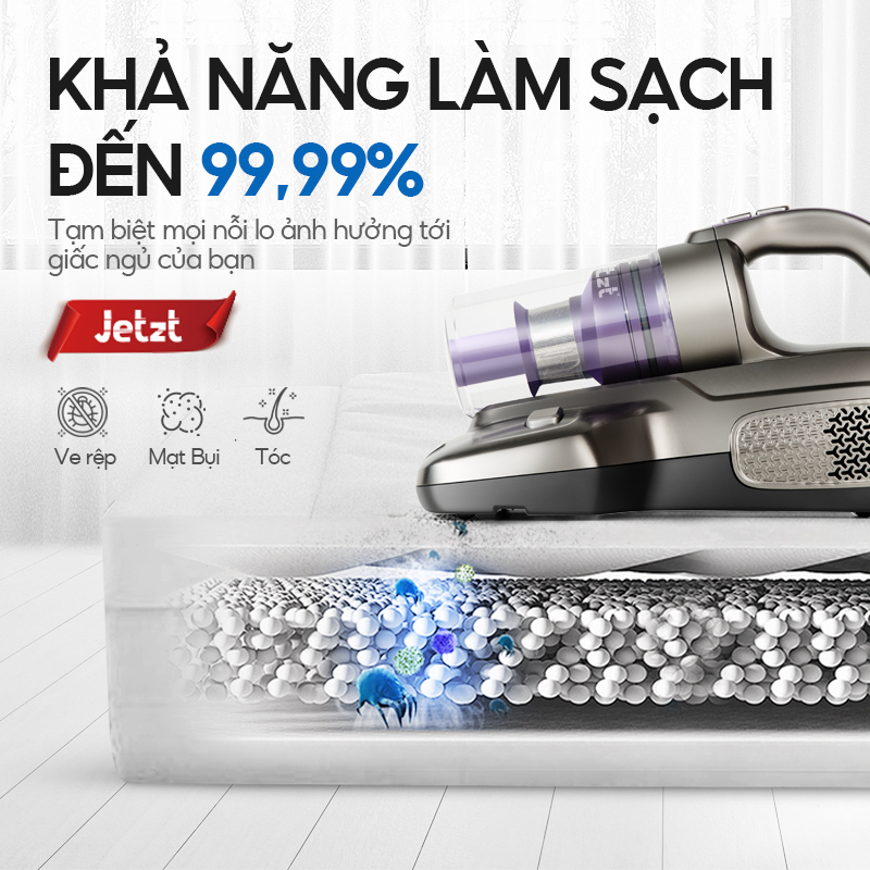 Máy hút bụi giường nệm diệt khuẩn đa tầng thế hệ mới JETZT J7