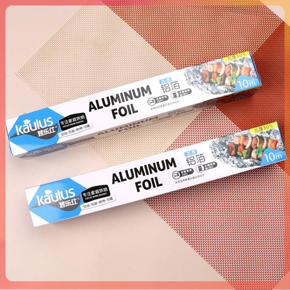 Cuộn Giấy Bạc Nướng Thực Phẩm ALUMINUM FOIL 30cmx10m dùng cho nồi chiên không dầu nướng thịt, cách nhiệt bọc thức ăn