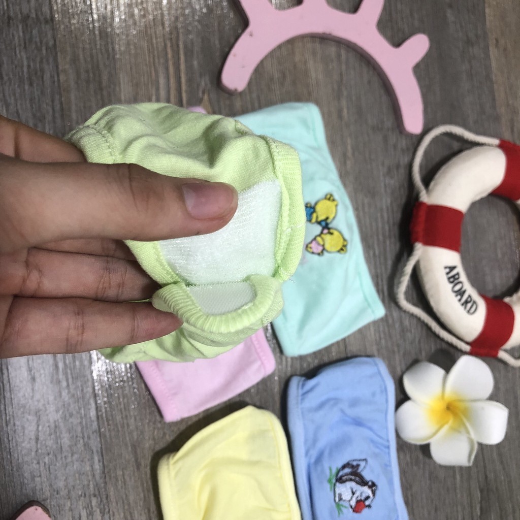 Che thóp cho bé sơ sinh chất liệu cotton mềm mại thấm hút mồ hôi tốt