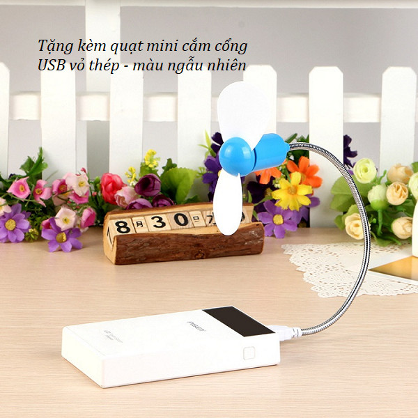 Máy đo nhiệt độ, độ ẩm từ xa không dây (Tặng kèm quạt cắm cổng USB vỏ thép giao màu ngẫu nhiên)