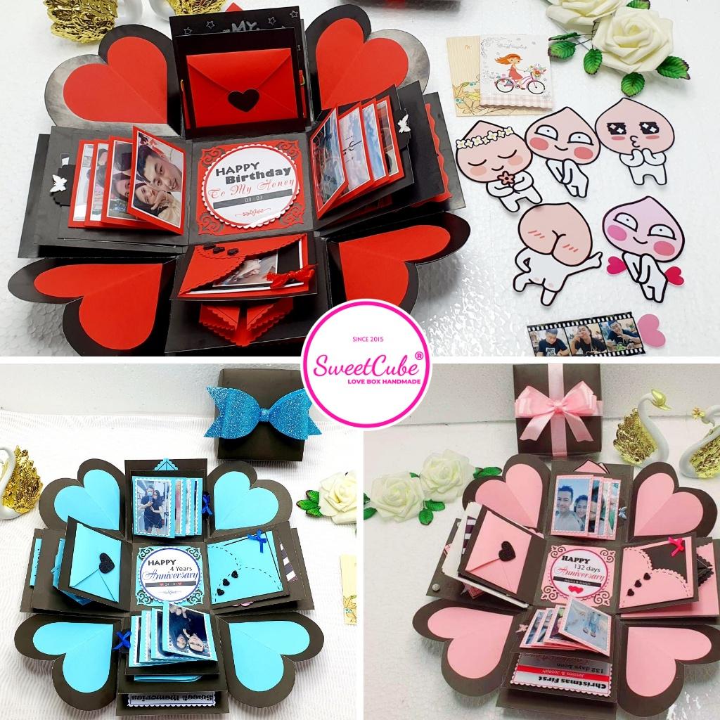 Quà Tặng Sinh Nhật Siêu Cute_SweetCube Love Box (11.5x11.5x11cm) - Sweetcube_Gift