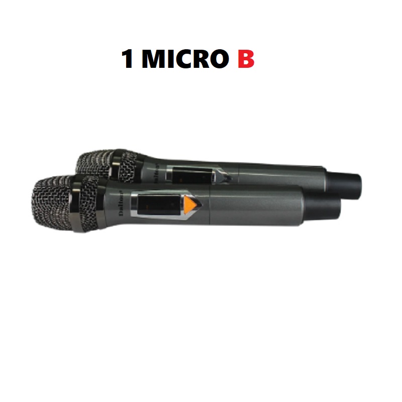Micro karaoke không dây Dalton RX-BU02, Micro chuyên hát karaoke gia đình cao cấp, thâm kim loại, hát nhẹ, chống hú [ HÀNG CHÍNH HÃNG ]