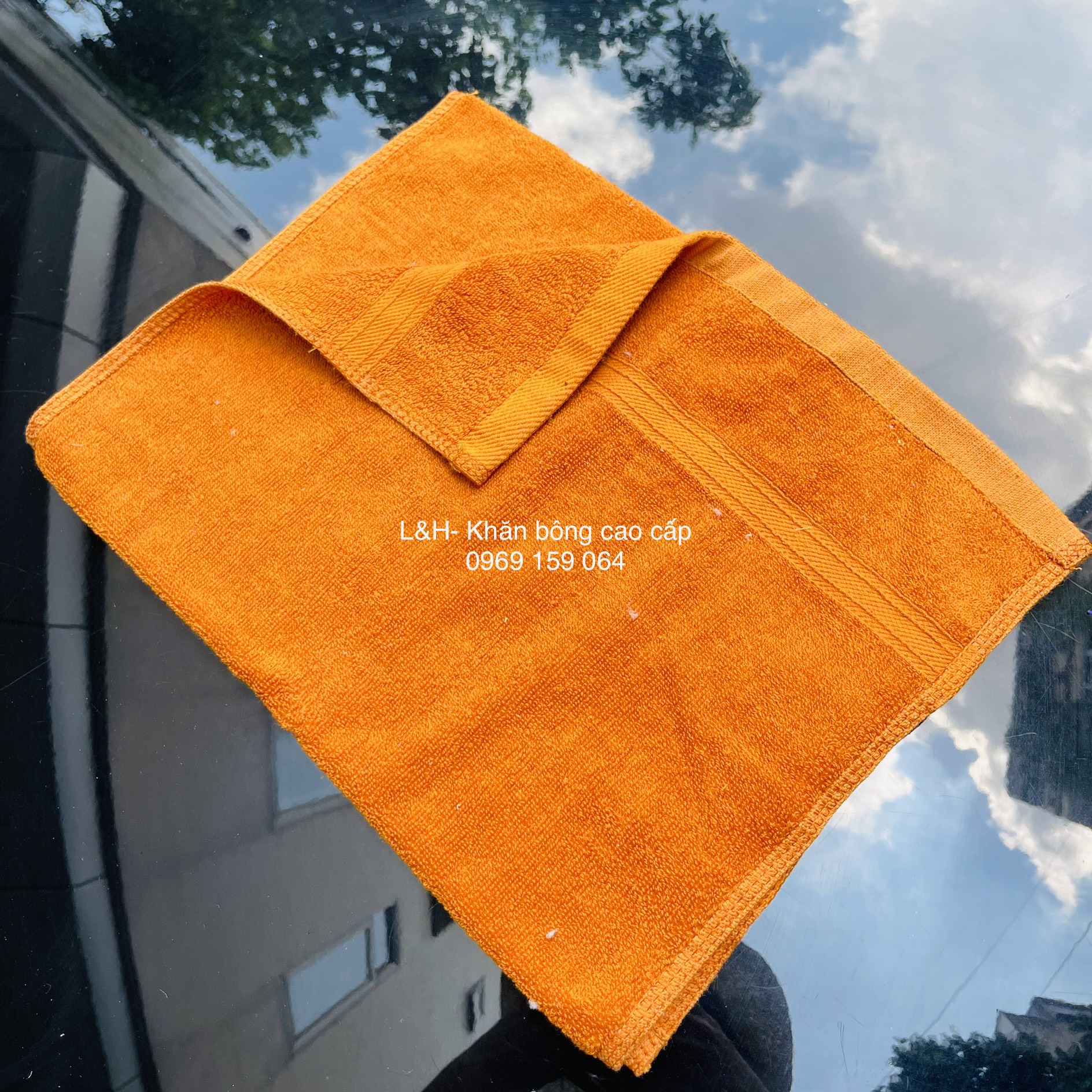 Khăn lau đầu cotton, khăn lau tóc nhiều màu, kt 34*80cm