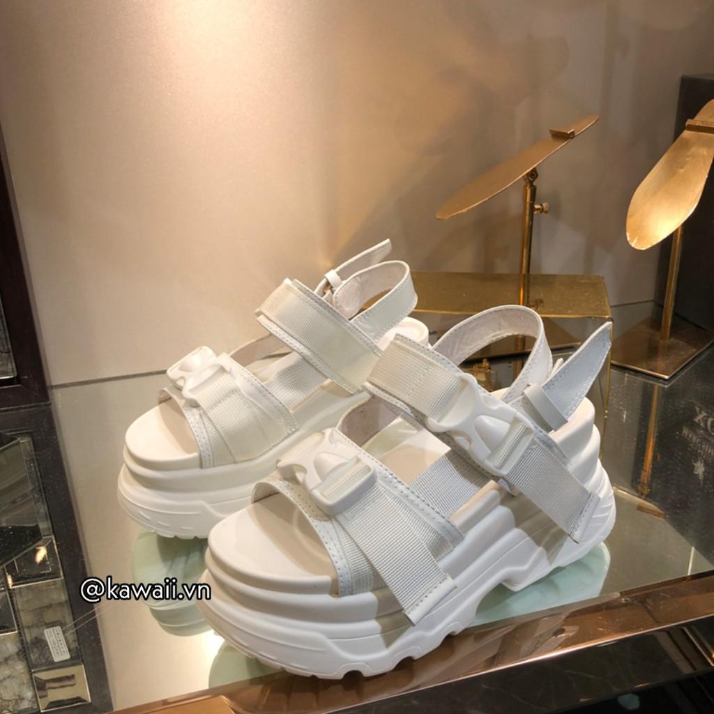 Giày BUCKLE SANDALS đế 6cm ( Ảnh thật shop tự chụp)