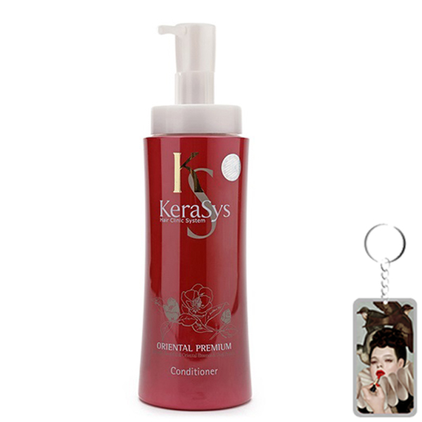 Dầu xả Kerasys Oriental Premium phục hồi tóc Hàn Quốc 600ml tặng kèm móc khoá
