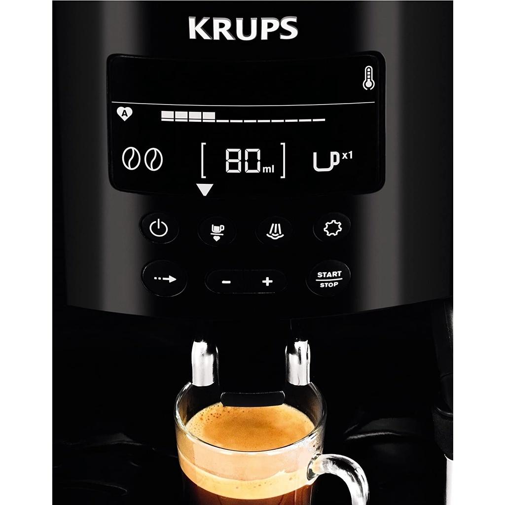 Máy Pha Cà Phê Tự Động KRUPS EA 8108, Máy Pha Café Hạt, Espresso, Cappuccino Mini, 1450W, Bình Chứa 1.8L, Nhập Khẩu