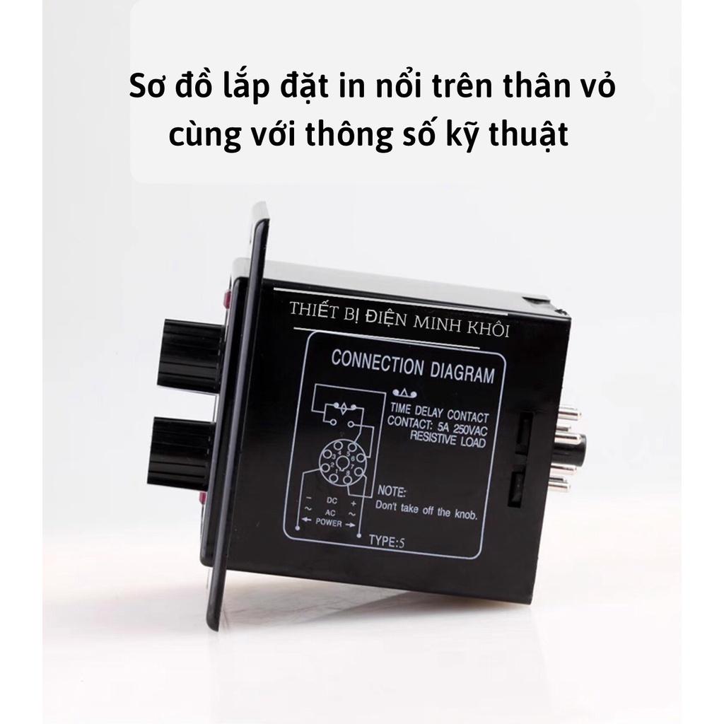 Công Tắc Thời Gian Timer Đôi Anly ATDV-Y kèm đế,timer đôi có tai, đồng hồ hẹn giờ cơ, relay thời gian luân phiên, rơ le