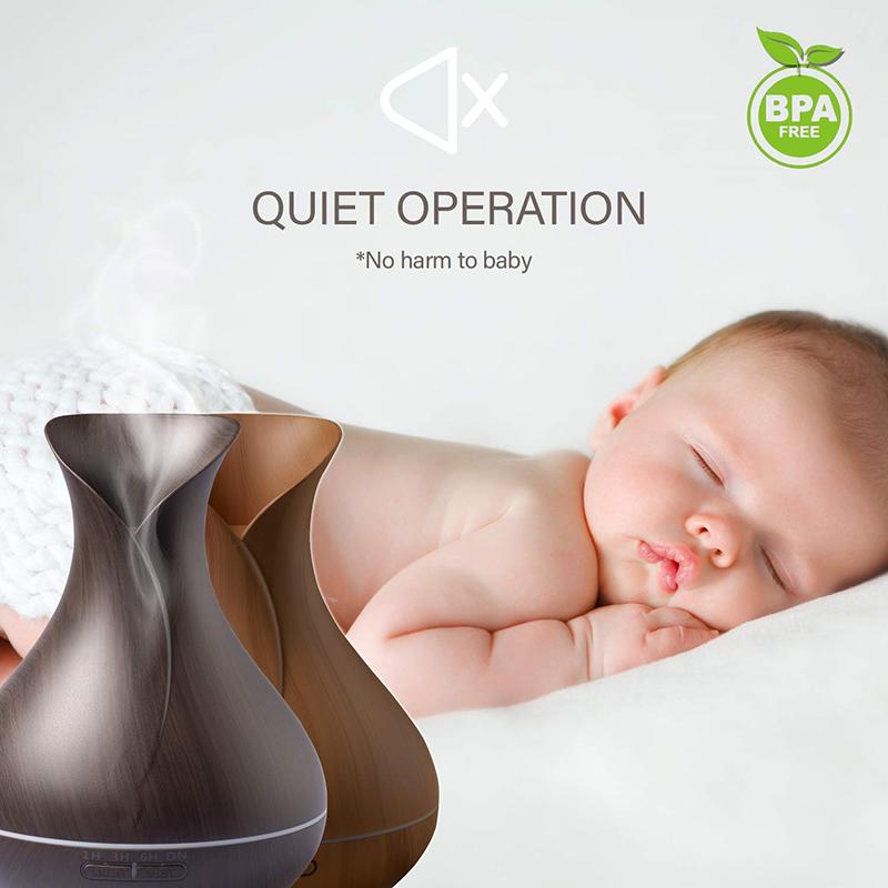 550Ml Vân Gỗ Khuếch Tán Tinh Dầu Siêu Âm Thanh Máy Tạo Độ Ẩm Không Khí Máy Khuếch Tán Tinh Dầu Làm Thơm Phòng Máy Phun Sương Tạo Độ Ẩm Nồi Cơm Điện Từ Phun Sương Tạo Đèn LED