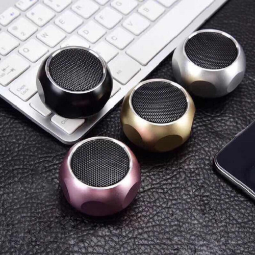 Loa Bluetooth Mini Siêu Nhỏ GUTEK M10 Vỏ Kim Loạ, Hình Quả Cầu Khuyết Lục Giác Đều, Loa Không Dây Cầm Tay Nghe Nhạc Âm Thanh Cực Hay, Có Dây Đeo Balo Tiện Lợi, Kết Nối Bluetooth 4.0,  Nhiều Màu Sắc - Hàng Chính Hãng