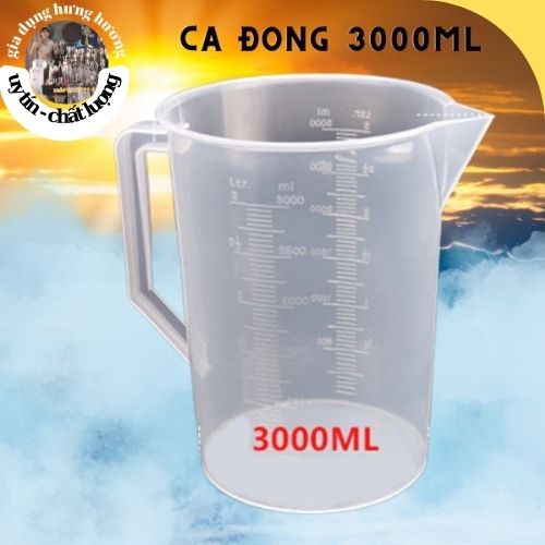 Ca đong dày pha chế cỡ lớn 2500ml, 5000ml có nắp đậy chuyên dụng cụ pha chế trà sữa bartender