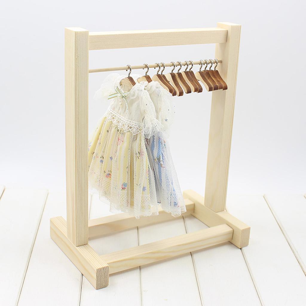 1/6 BJD Doll Đồ Nội Thất Tự Lắp Ráp Búp Bê BJD Quần Áo Treo Kệ Giá & Búp Bê May Móc Áo Monster Cao Cấp búp Bê T