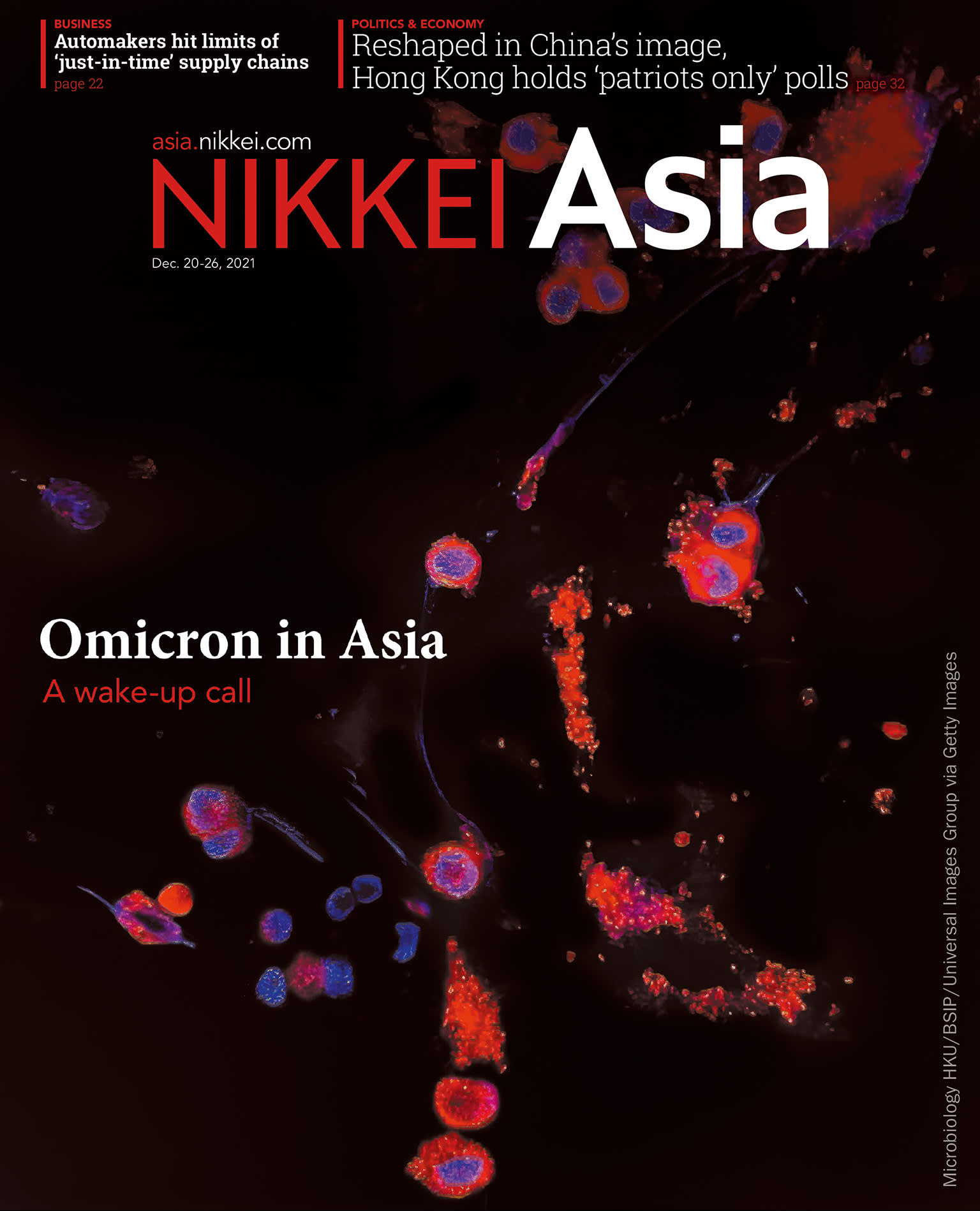 Nikkei Asian Review: Nikkei Asia - 2021: OMICRON IN ASIA - 50.21 tạp chí kinh tế nước ngoài, nhập khẩu từ Singapore