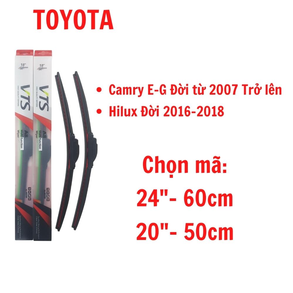 Bộ cần gạt mưa Silicon thanh mềm dành cho xe Toyota: Fortuner, Inova và các dòng xe khác của Toyota