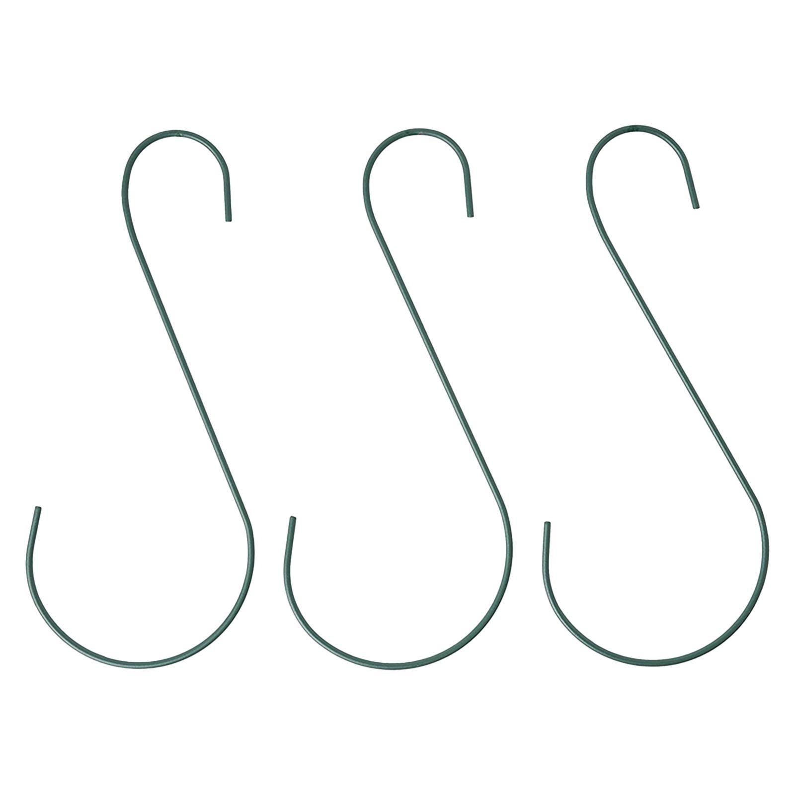 3Pcs S Shaped Hook Bird Cage Hanger for Garden Patio Home