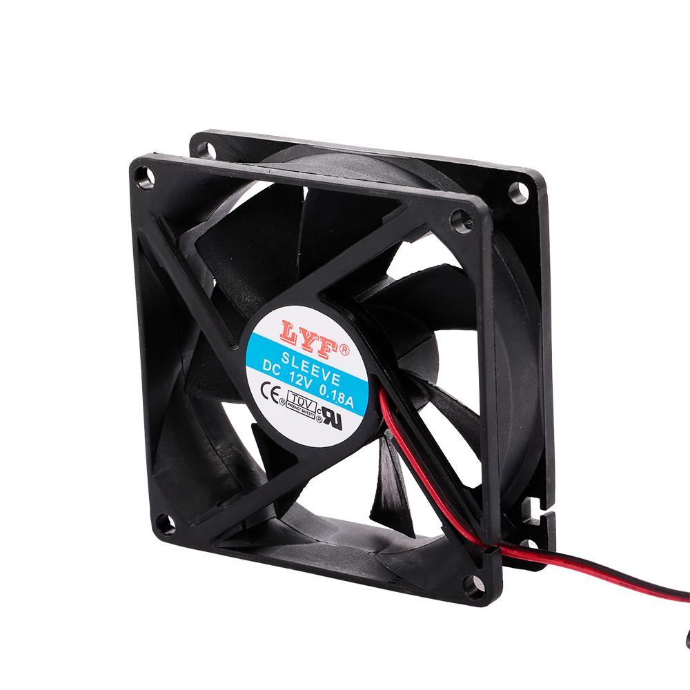 Quạt tản nhiệt 4 pin làm mát Vỏ máy tính Tản nhiệt nhanh Độ ồn thấp 9cm