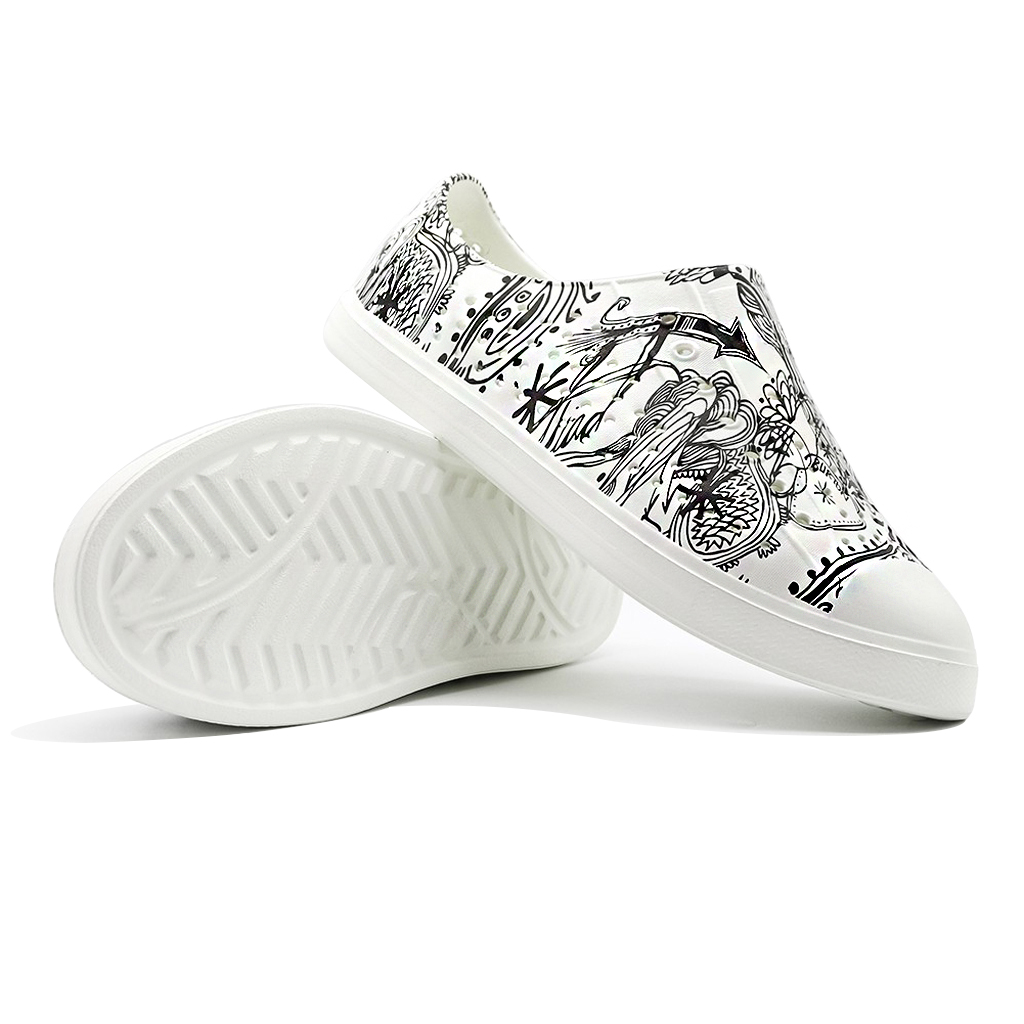 Giày Nhựa Nữ Dáng Sneaker Đi Mưa Đi Biển Dạo Phố - chất liệu nhựa Phylon cao cấp, siêu nhẹ, mềm, êm chân, không thấm nước BWBSr7