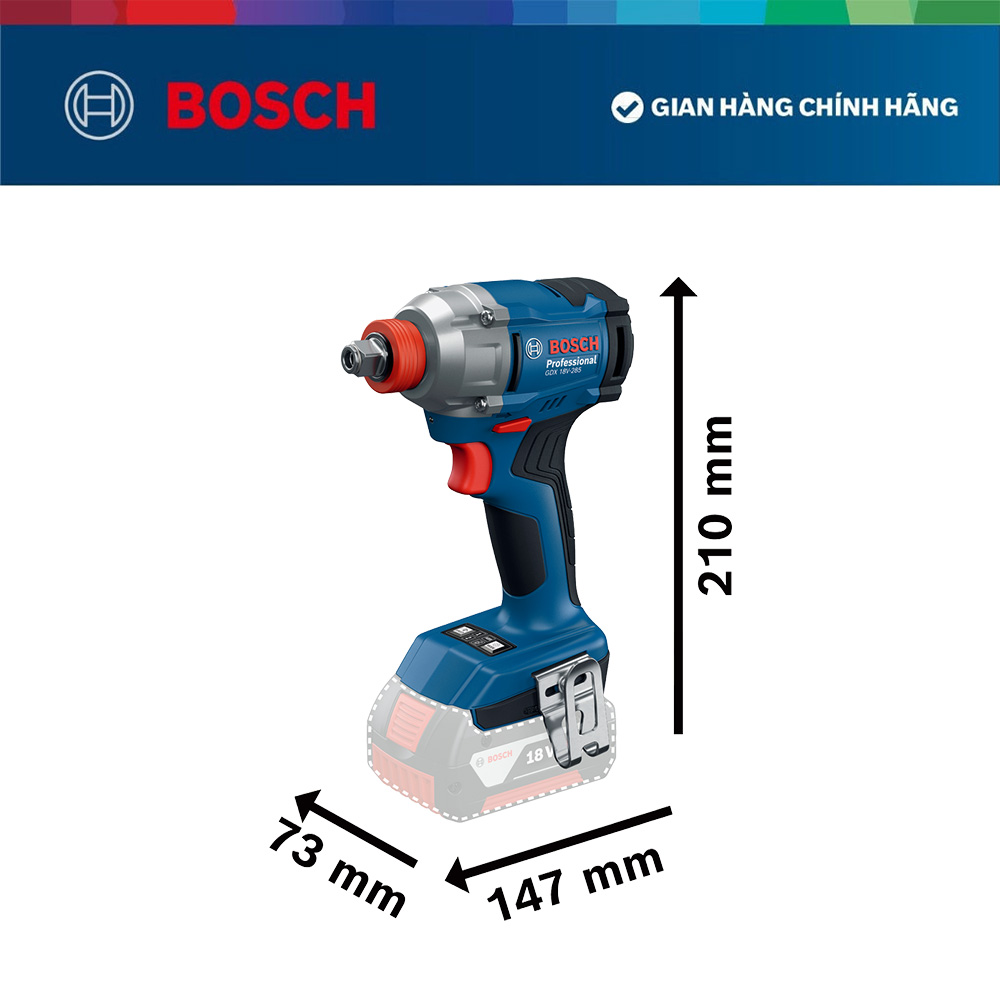 Máy bắt ốc vít dùng pin Bosch GDX 18V-285 (SOLO)