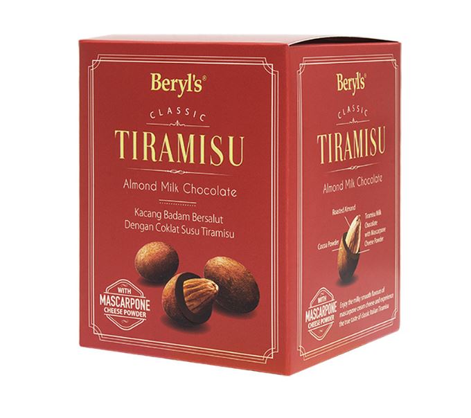 Sô cô la Beryl's Tiramisu Almond Milk Chocolate 100g