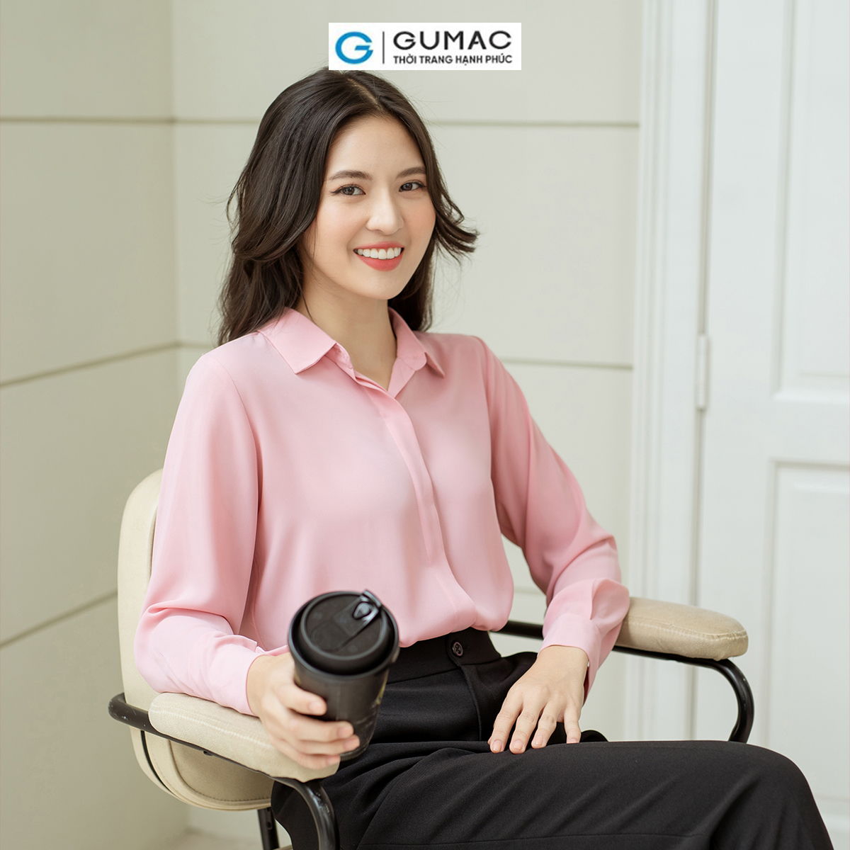 Áo sơ mi cơ bản GUMAC AD08008