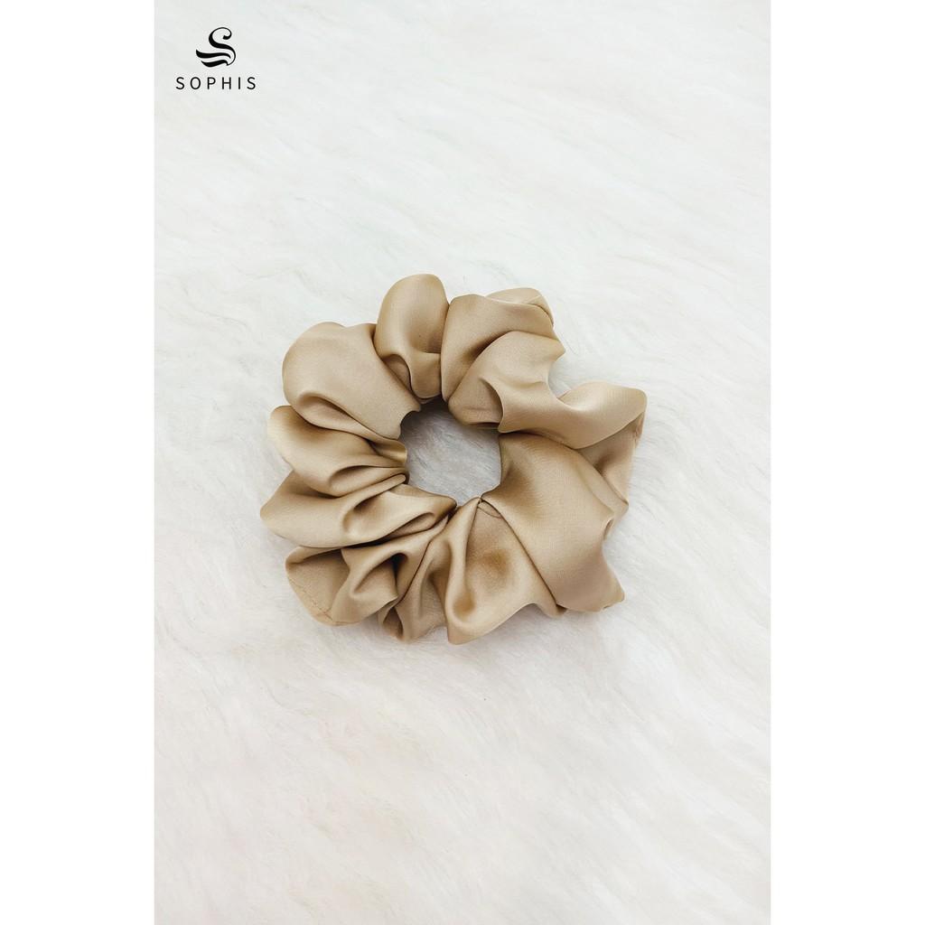 Dây buộc tóc lụa satin cao cấp scrunchies - Nhiều màu