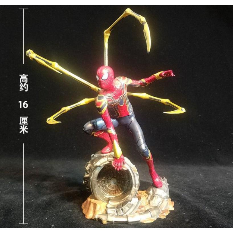 Mô hình Nhân vật Phim Avengers Iron Spider Man người nhện màu sắc nét đậm chi tiết