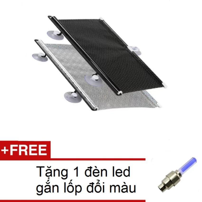 Màn che chống nắng tự động có phản quang 206059 + Tặng 1 đèn led gắn van xe đổi màu TL 131