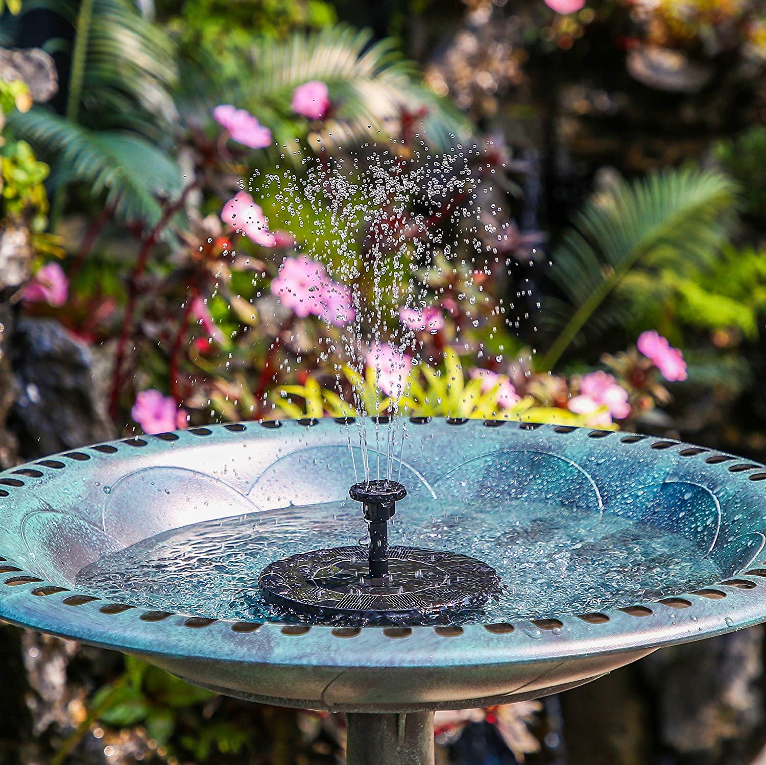Máy bơm ao mặt trời với 6 hiệu ứng bơm nước mặt trời Bơm Floating Floating cho Pond Garden Ao hoặc Fountain Bird Bath Bể chứa