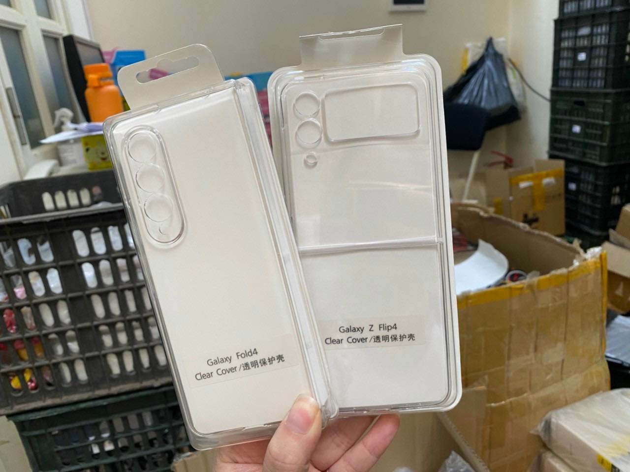 Ốp lưng Clear Slim Cover trong suốt cứng cho Samsung Galaxy Z Flip/Z Flip4/ Z Fold 3/ Z Fold 4 chống ố mỏng nhẹ