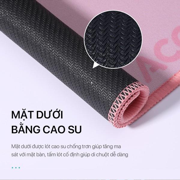 Miếng Lót Chuột Vải Bề Mặt Cao Su Chống Trơn ACOME Kích Thước 22 x 18 cm - Hàng Chính Hãng